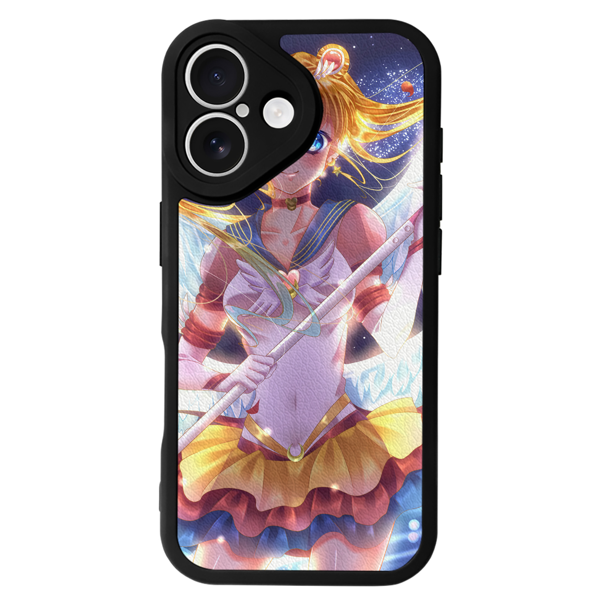 （画像用） 美少女戦士セーラームーン Sailor Moon 【iPhone 16シリーズ対応】シリコンスマホケース（レザー調） 材質：シリコン
